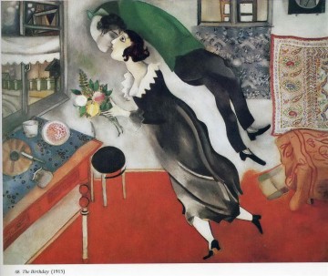L’Anniversaire contemporain de Marc Chagall Peinture à l'huile